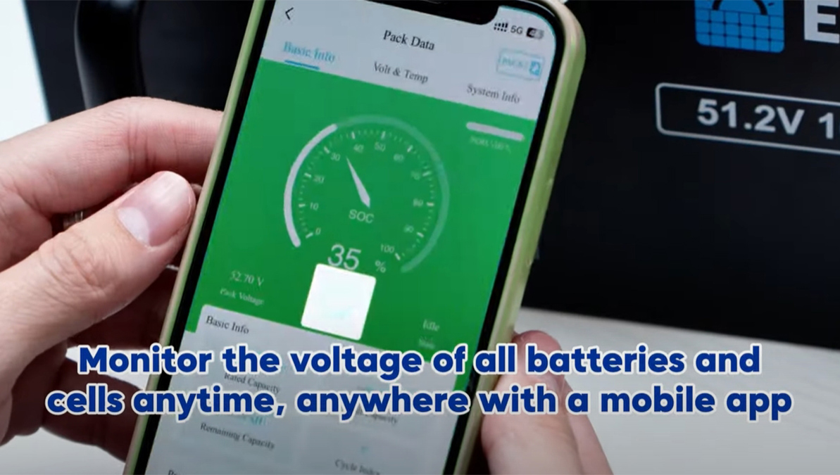 Eco-Worthy Server Rack Battery | Real-Time Monitoring & Easy Setup!